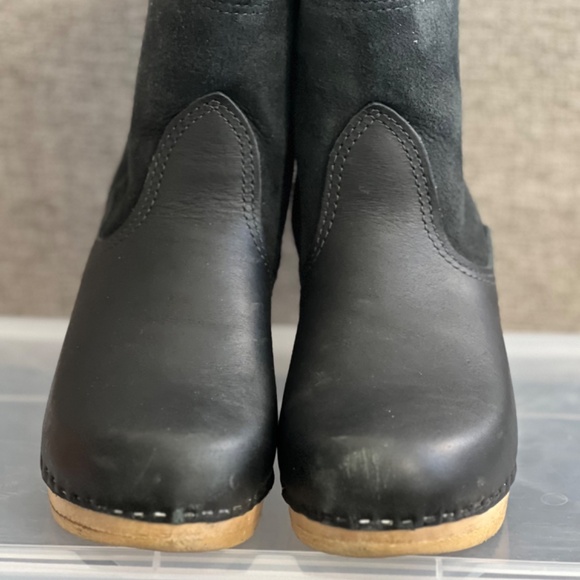 NO.6 5" Shearling Clog Boot in Black Suede size 39 (US 7.5) - Picture 3 of 13